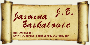 Jasmina Baškalović vizit kartica
